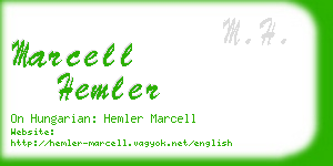 marcell hemler business card